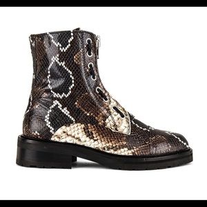 ALL SAINTS  Ariel Multi Snake Print Zip Lace Boot size9 (sold out everywhere!)